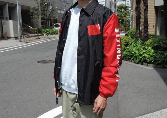 RAH x WDsounds　317 INDUSTRY COACH JKT　black red front.JPG